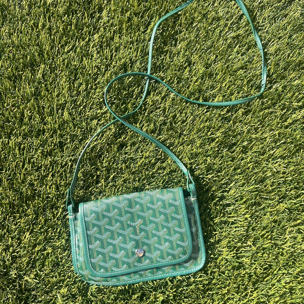 Goyardine Plumet Wallet Clutch Green
